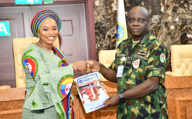  CHIEF OF NAVAL STAFF RECEIVES PRESIDENT DEPOWA ON HER MAIDEN VISIT TO THE NAVAL HEADQUARTERS