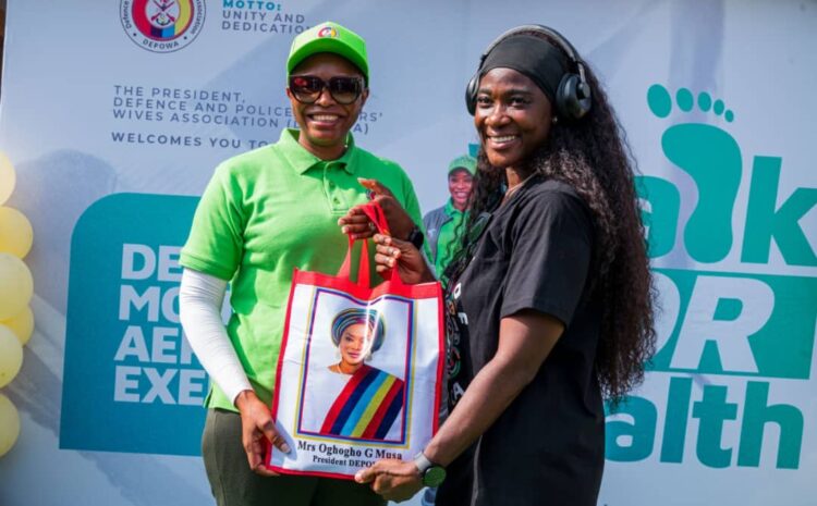  THE PRESIDENT DEFENCE AND POLICE OFFICERS’ WIVES ASSOCIATION ORGANIZE MONTHLY AEROBICS EXERCISE