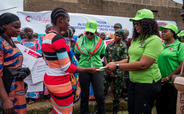  PRESIDENT DEPOWA EMPOWERS WOMEN AT THE NEHEMIAH INTERNALLY DISPLACED PERSONS CAMP KAFANCHAN KADUNA STATE