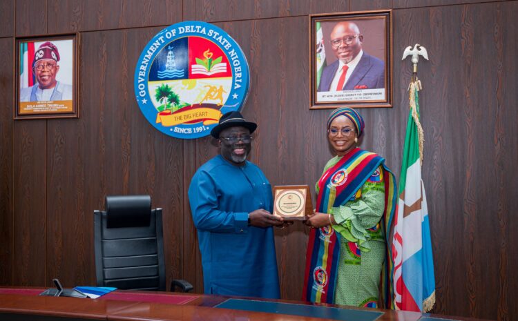  PRESIDENT DEPOWA PAYS COURTESY VISIT TO DELTA STATE GOVERNOR