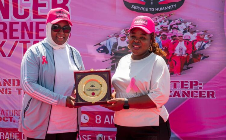  PRESIDENT DEPOWA ATTENDS NAFOWA BREAST CANCER AWARENESS WALK/TALK