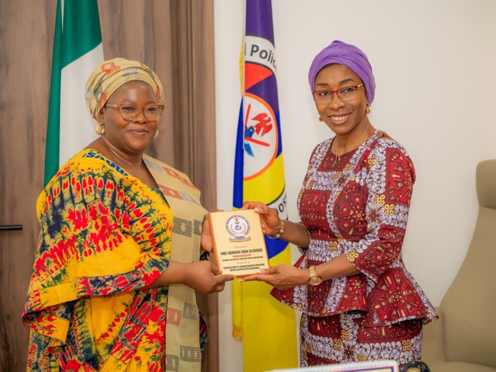 DEPOWA PRESIDENT COMMENDS DSAOWA COORDINATOR FOR STRATEGIC OUTREACH AND ACTIVITIES